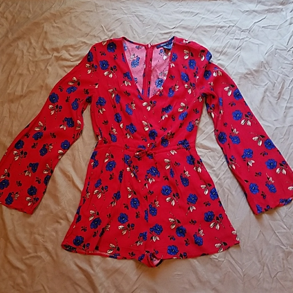 Floral Bell-Sleeve Romper