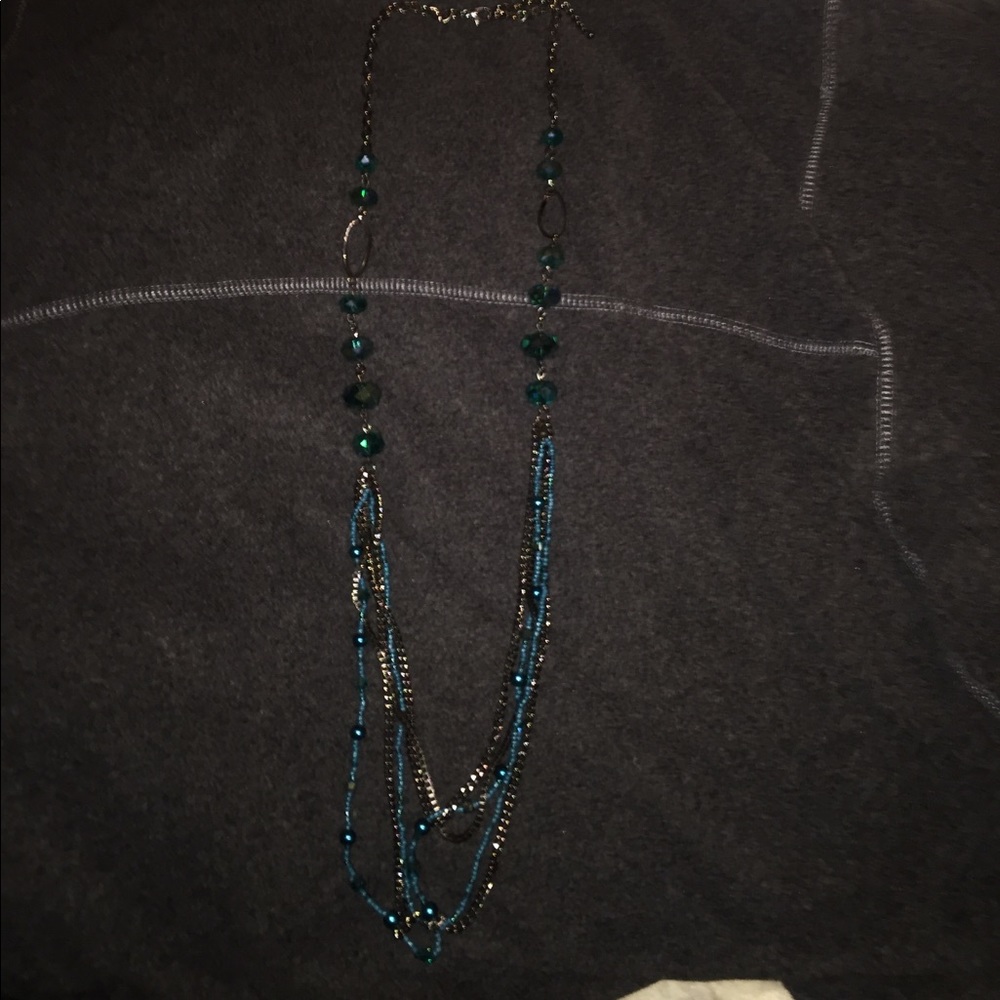 Charming Charlie's layered necklace + earrings