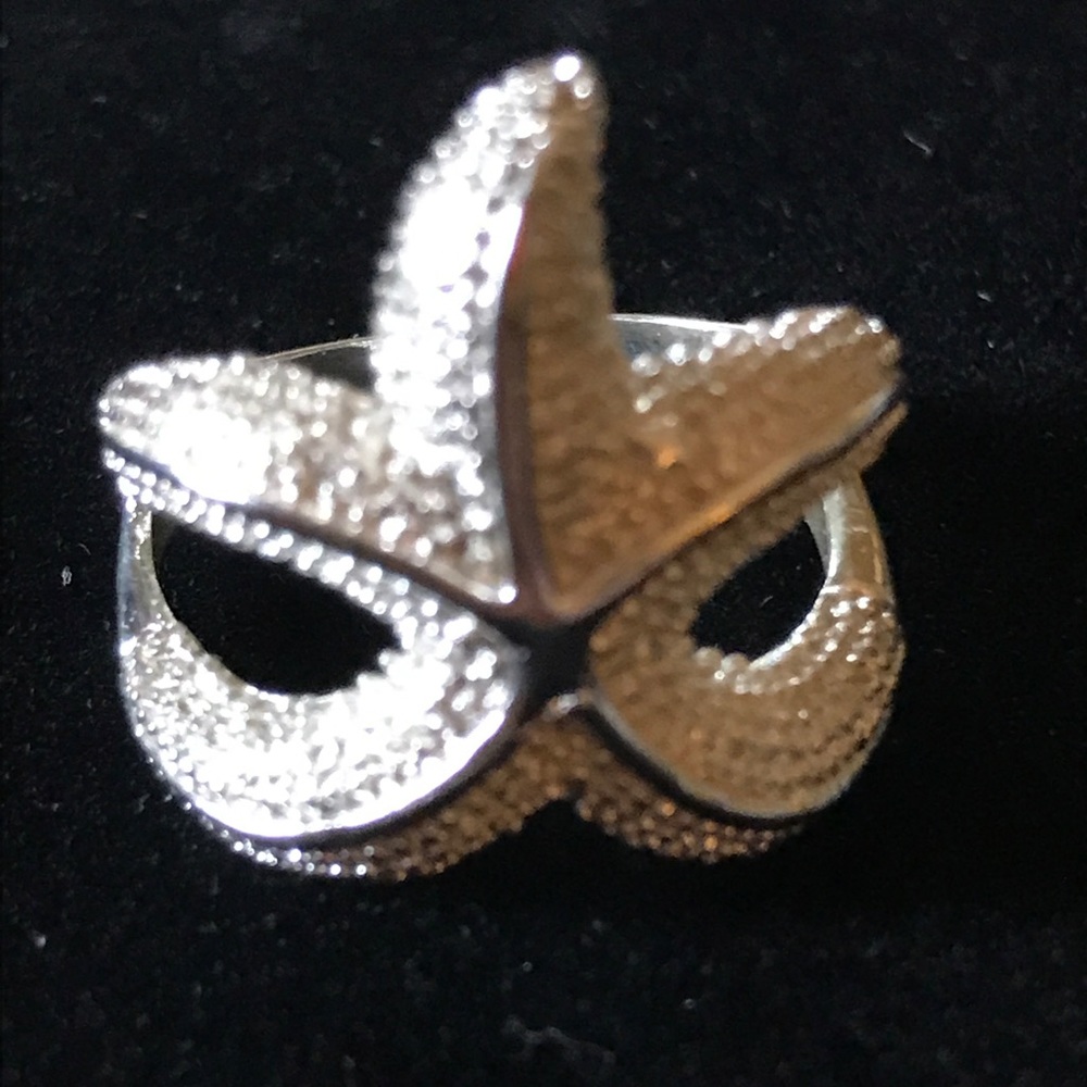 Sterling silver starfish ring