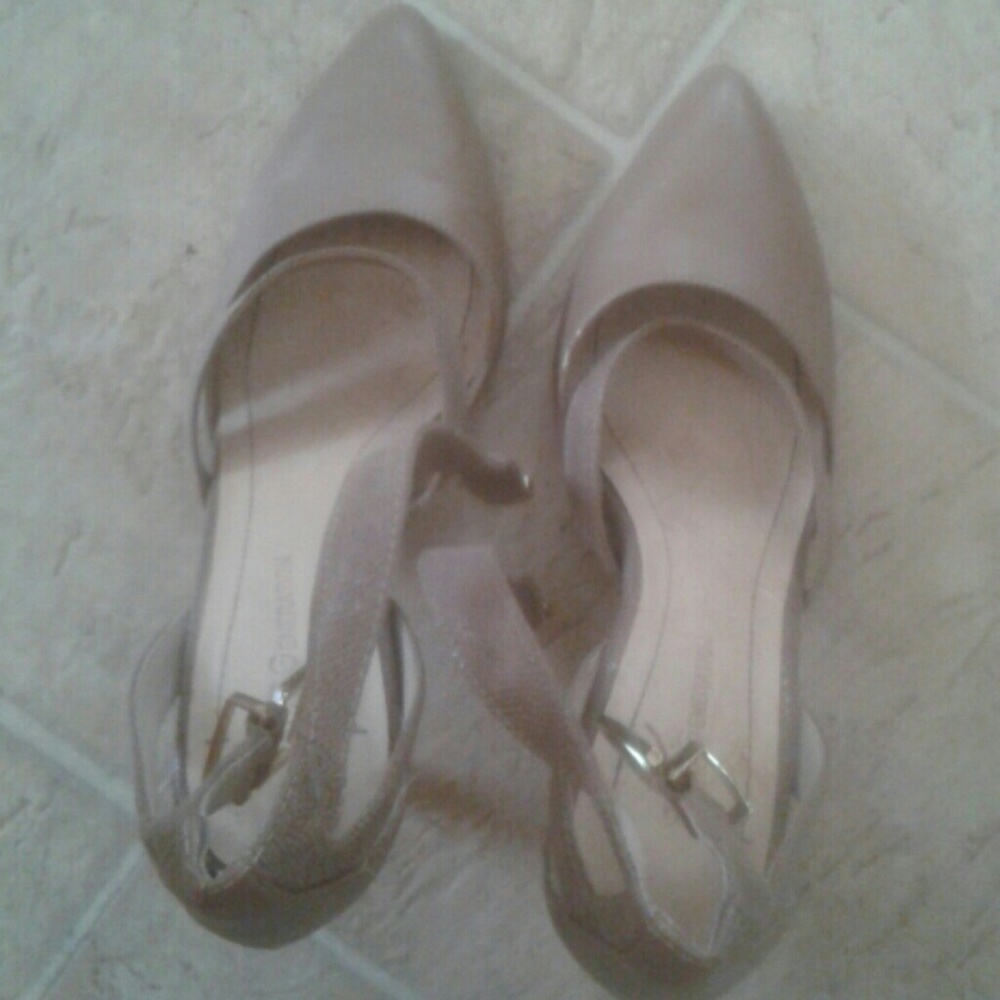 BCBG nude heels