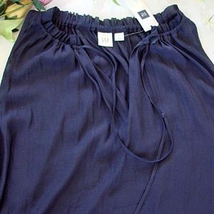 NWT GAP SPLIT NECK HALTER TOP NAVY S~SALE