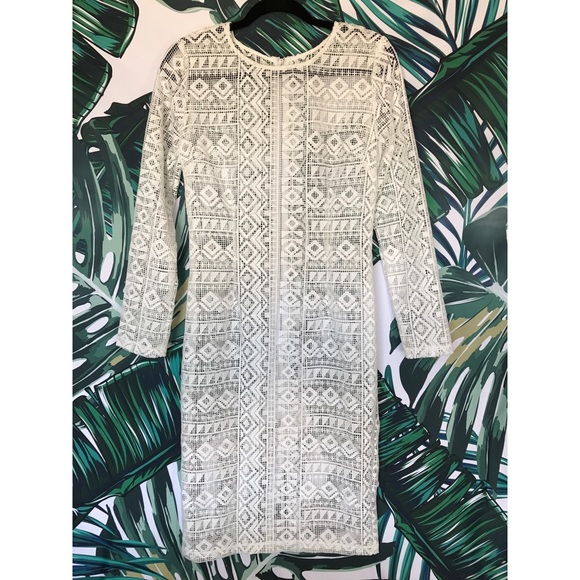 JOA LOS ANGELES Lace Bodycon Dress | Ivory - Picture 2 of 3