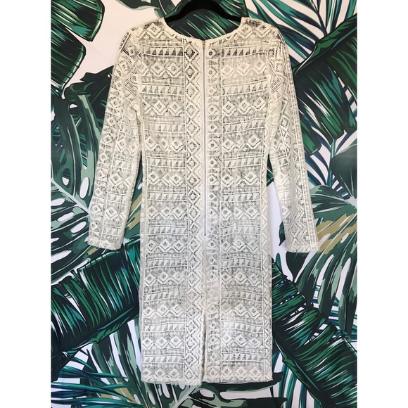 JOA LOS ANGELES Lace Bodycon Dress | Ivory - Picture 3 of 3