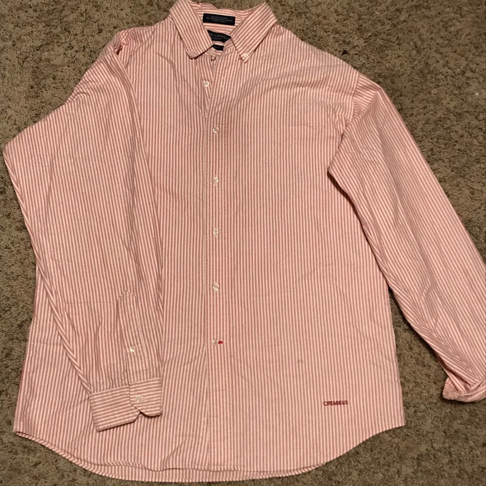 Pink/White Button Up