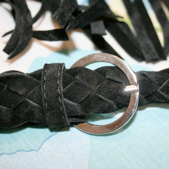 Large Velvet Fringe Adjustable Shoulder Bag NWOT - Picture 3 of 8