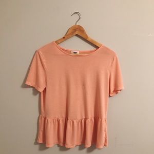 orange peplum