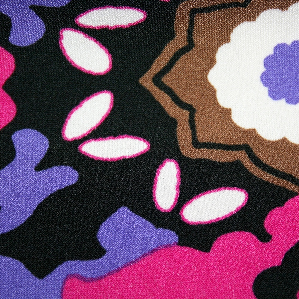 Vibrant Moroccan Print Boat Neck Shift Dress - Picture 5 of 8