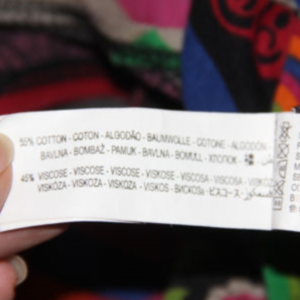 Desigual Floral Geometric Dress Medium M - Picture 6 of 8