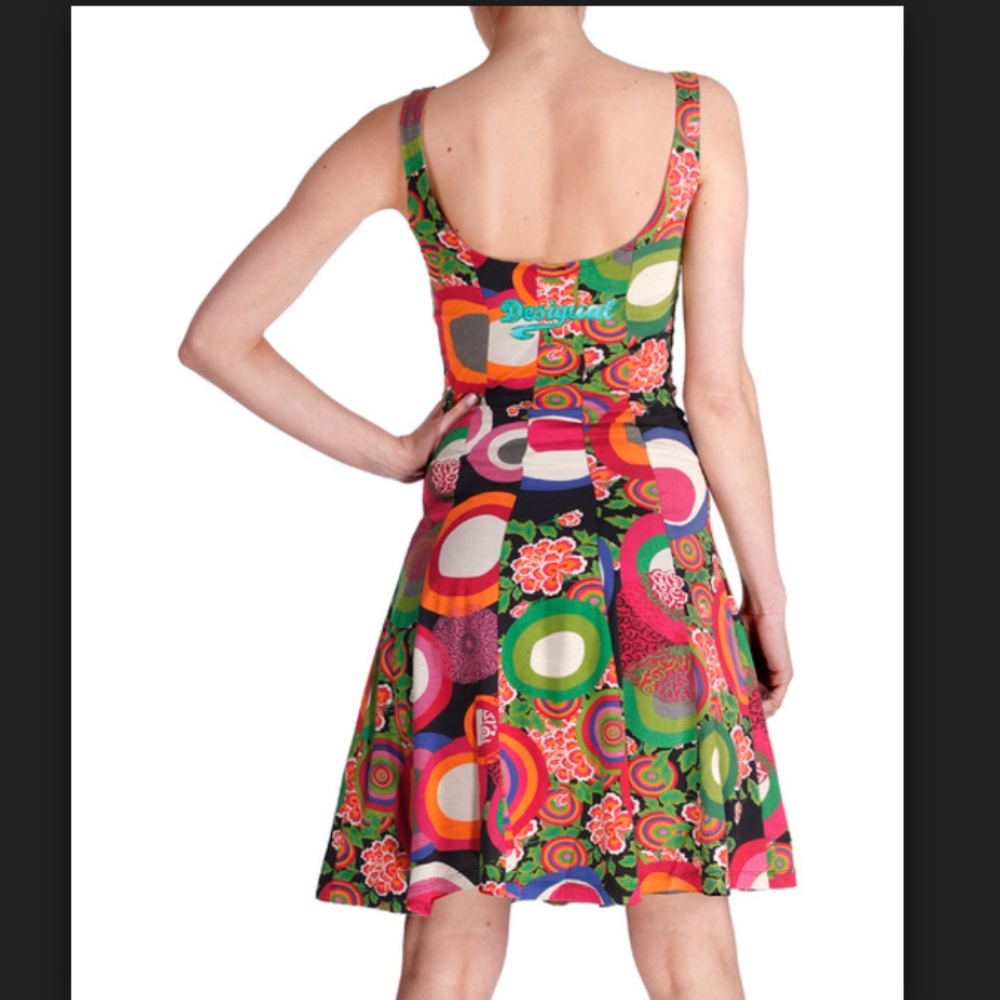 Desigual Floral Geometric Dress Medium M - Picture 8 of 8