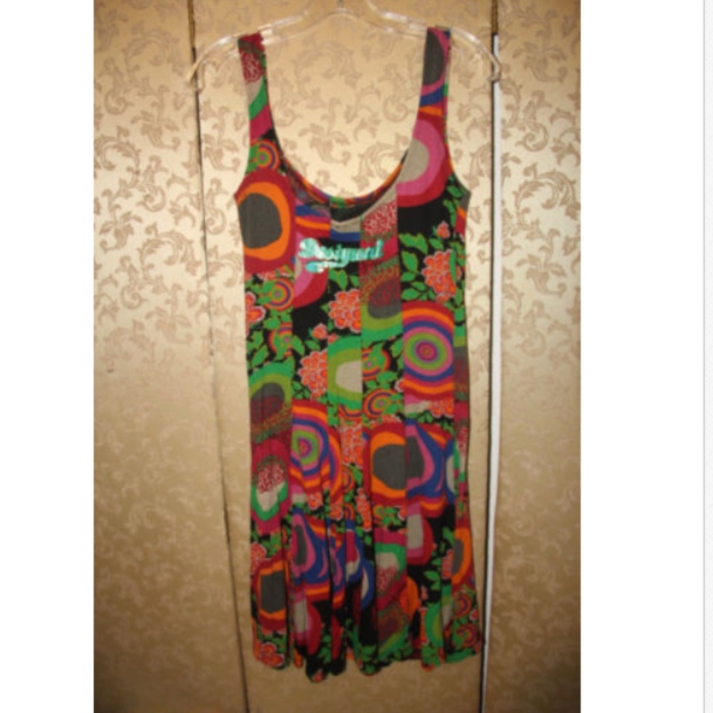 Desigual Floral Geometric Dress Medium M - Picture 2 of 8
