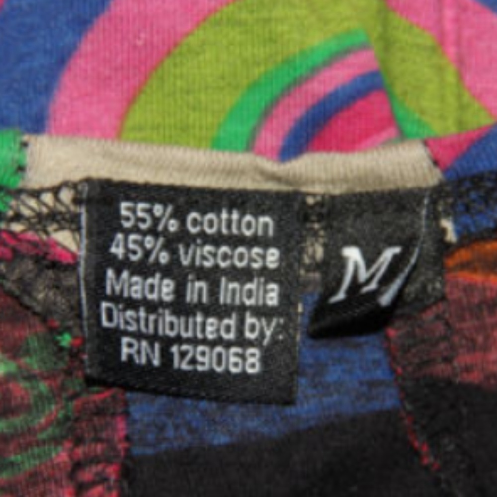 Desigual Floral Geometric Dress Medium M - Picture 3 of 8