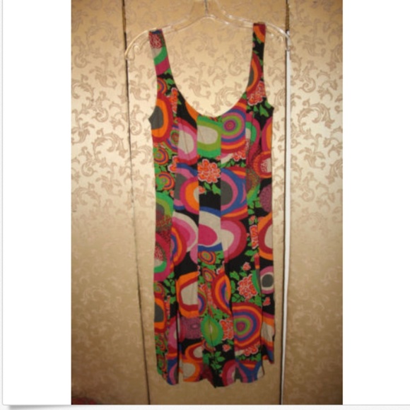 Desigual Floral Geometric Dress Medium M - Picture 7 of 8
