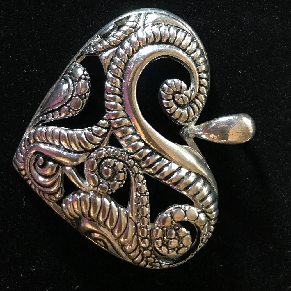 Sterling silver heart pendant