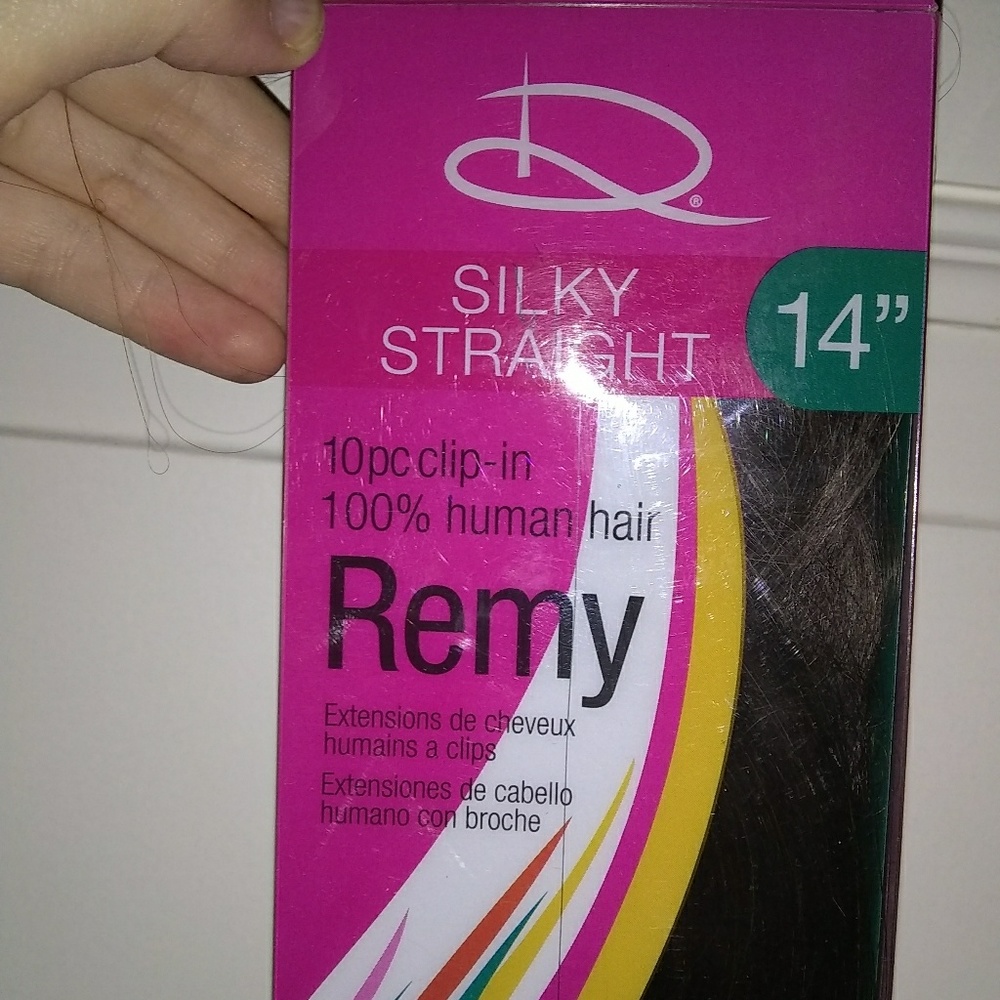 NEVER BEEN WORN Dark brown hair extensions