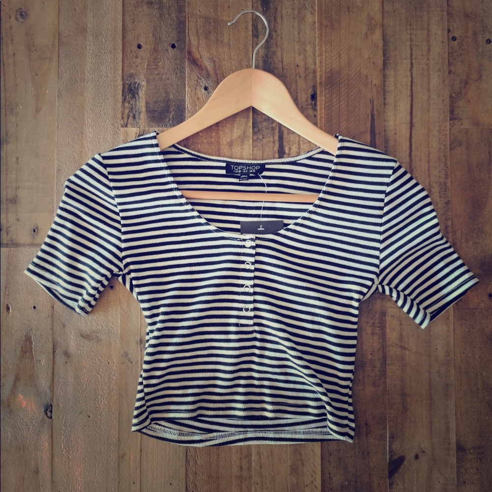 Striped crop top