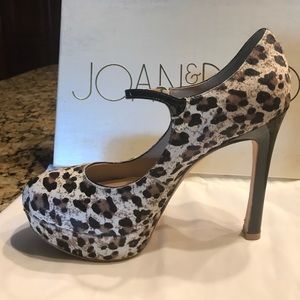 High heels platforms leopard print