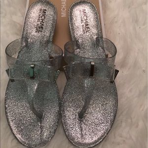 Never worn Micheal Kors kayden Jelly sandals