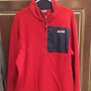 Vineyard Vines Red Fleece