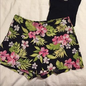 Floral Swim Skort - Fits Like Size Large