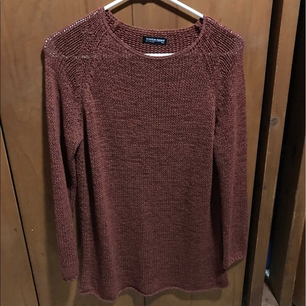 American Apparel size XS rust sweater