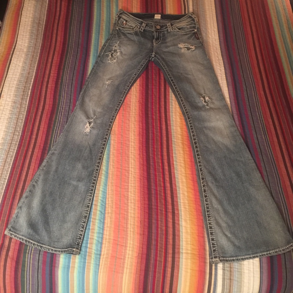 Like New Silver Jeans!