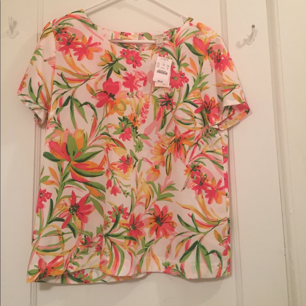 JCREW floral blouse NWT