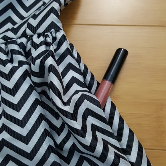 Halogen chevron print fit and flare dress - Picture 5 of 7