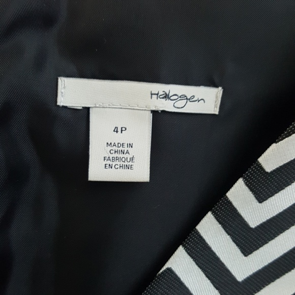 Halogen chevron print fit and flare dress - Picture 7 of 7