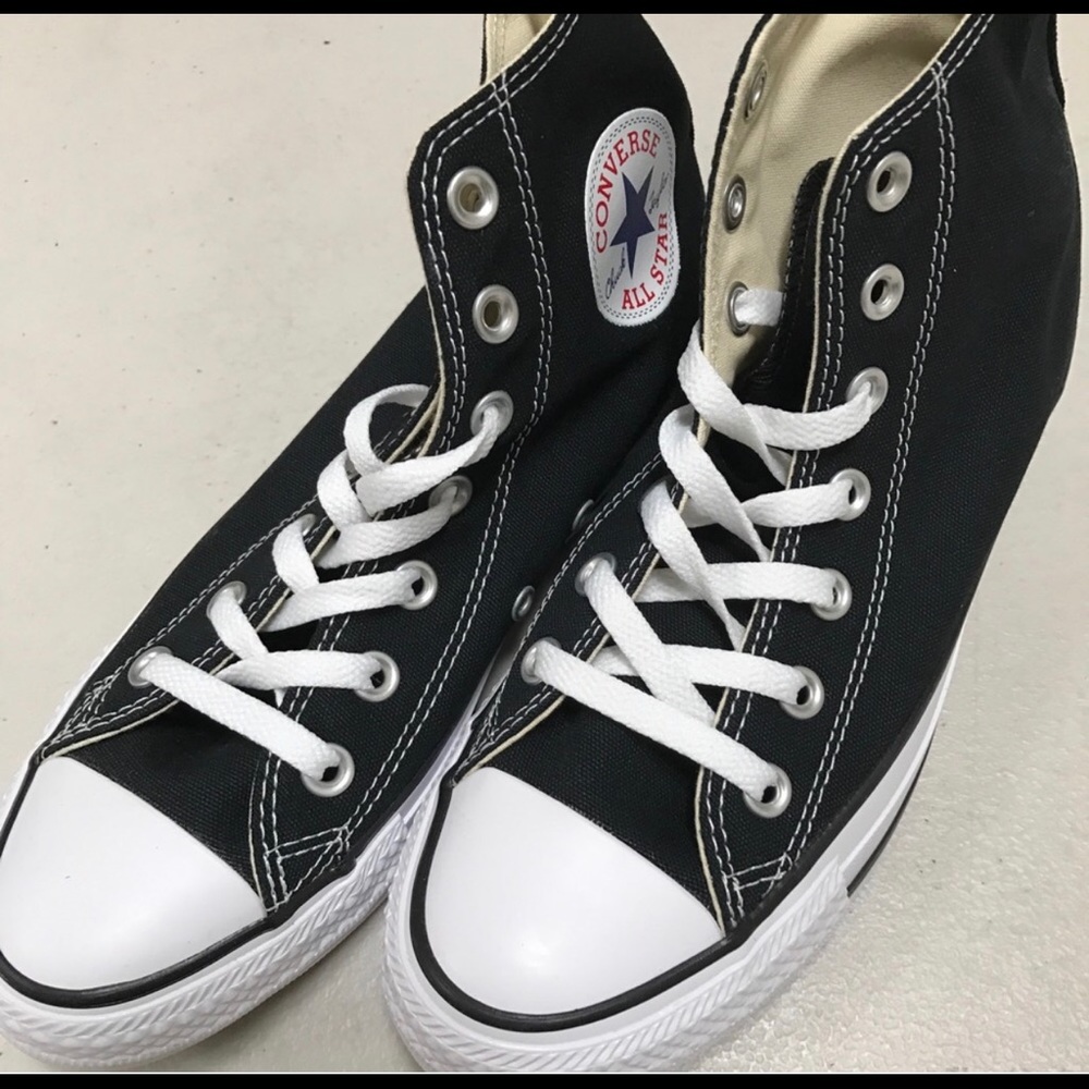 Brand New Converse Black/White High-Tops