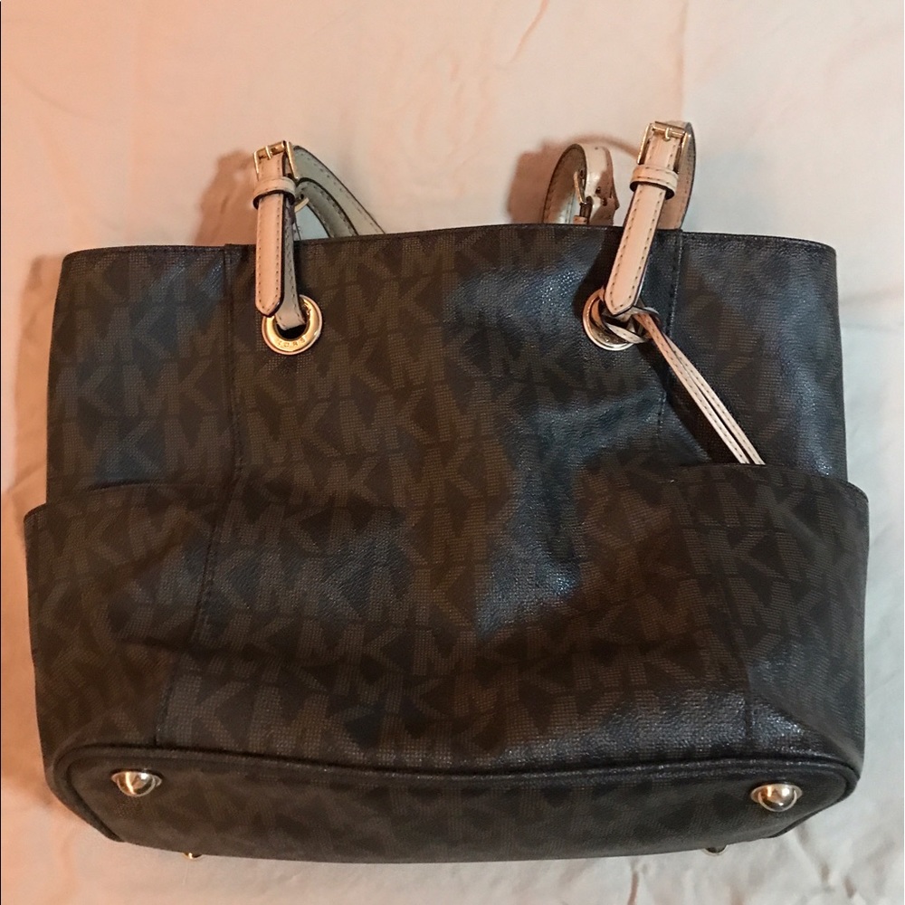 Authentic Michael Kors brown signature bag