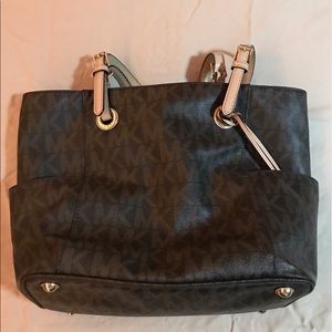 Authentic Michael Kors brown signature bag