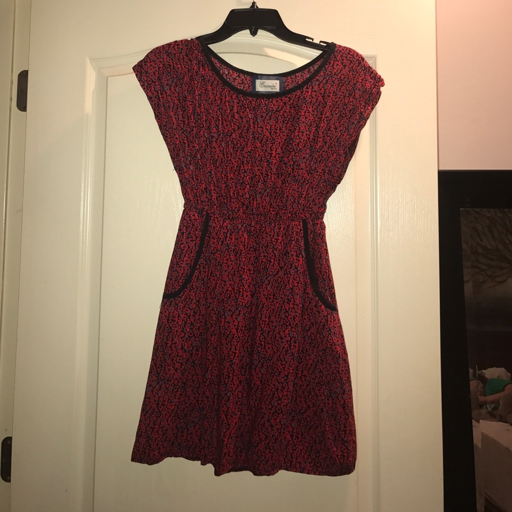 Cheetah red dress