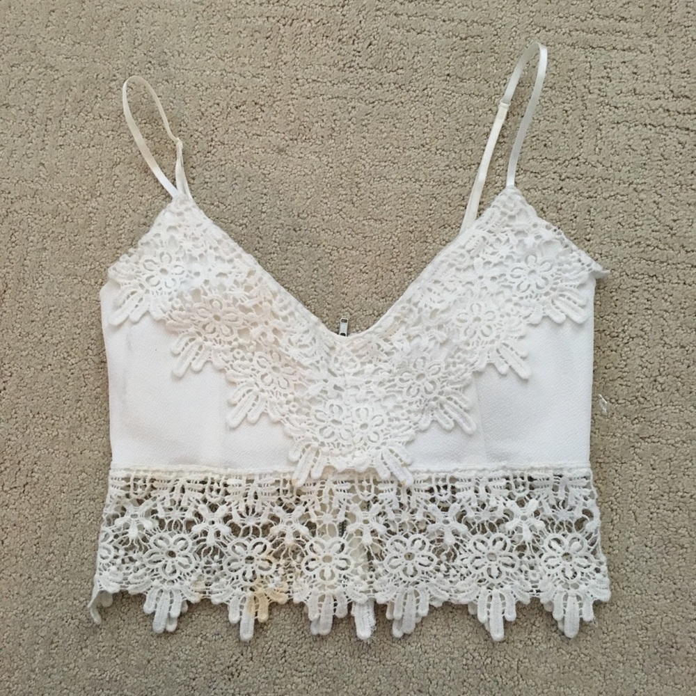 Boho Festival Zipper Back Crop Tank