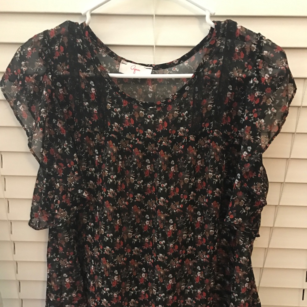 Aqua Floral Shirt