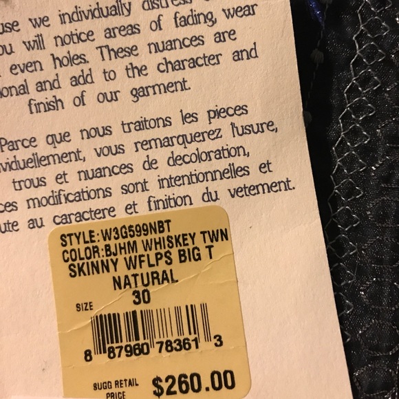 AUTHENTIC NWT TRUE RELIGION SKINNY JEANS SIZE 30 - Picture 5 of 8