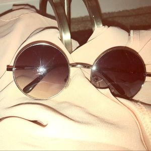 Silver circle sunglasses