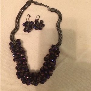 Fashion Rhinestone Necklace Set/ Bracelet