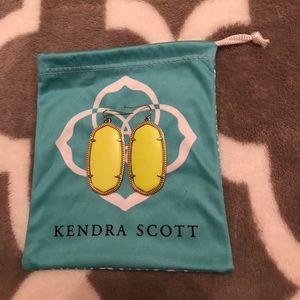 Kendra Scott Danielle earrings in Neon Yellow