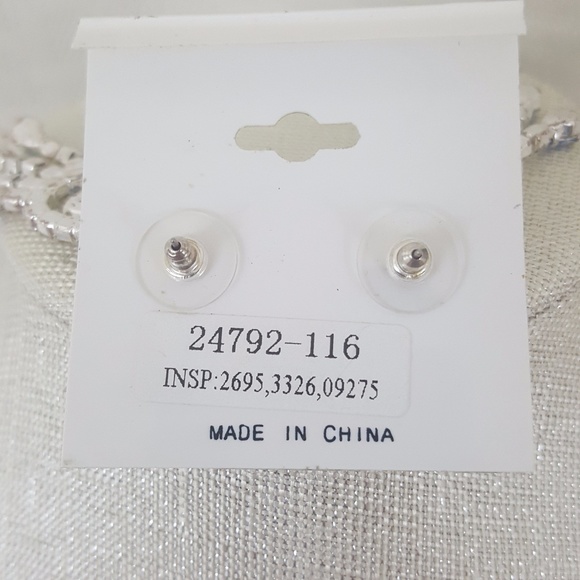 Austrian Crystal Titanium Post Pierced Earrings - Picture 3 of 8