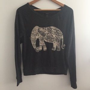 Elephant Printed Forever 21 Top