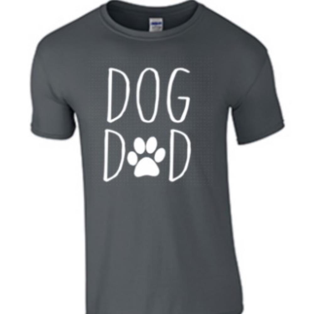 Dog Dad Shirt, Unisex Ring Spun Cotton