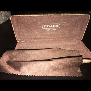 Original Brown Coach Sunglass/Glass Case