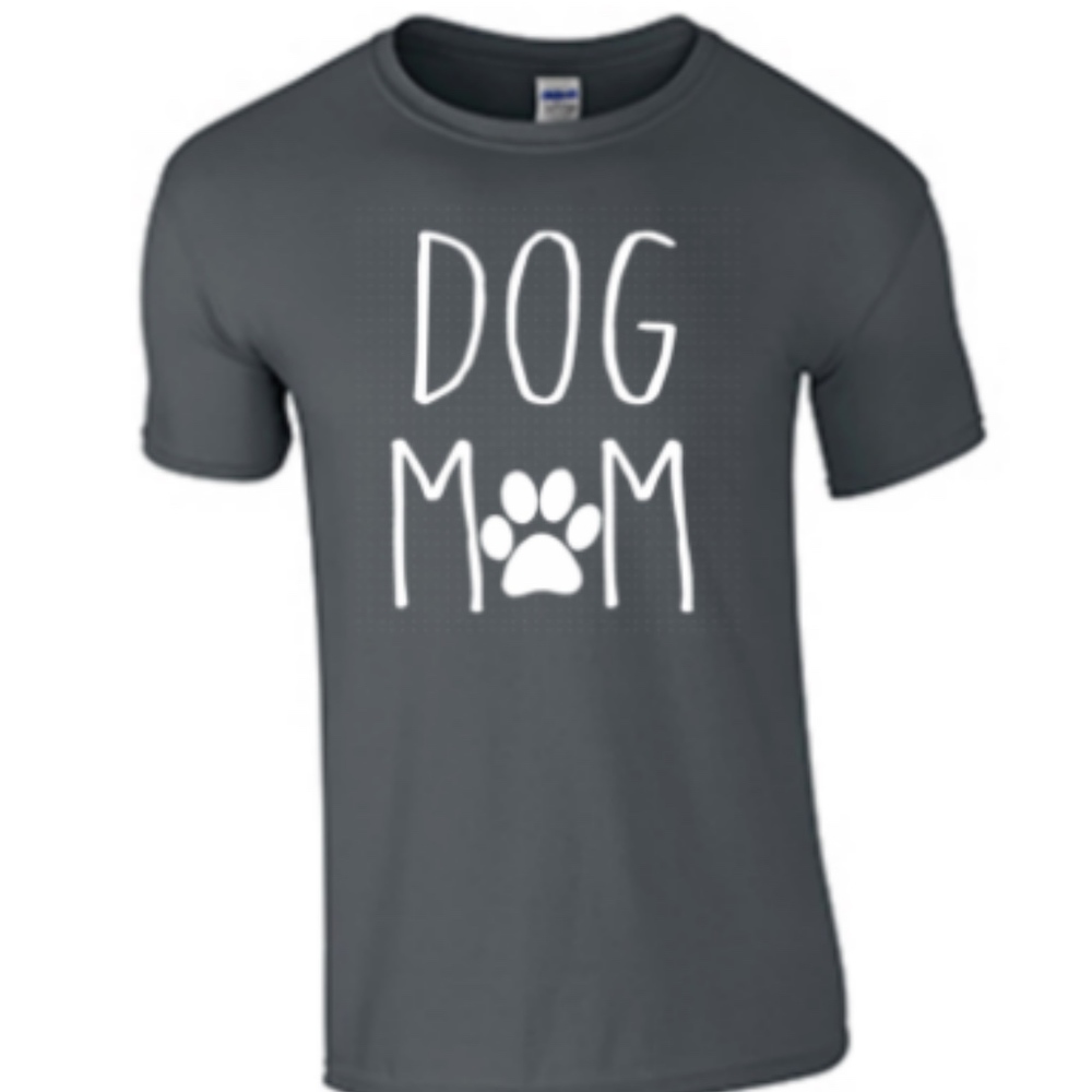 DOG MOM Unisex Ring Spun Cotton Tee, New Favorite