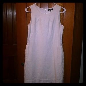 A casual white jumper dress.