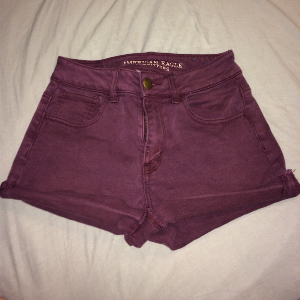 Maroon American Eagle Shorts