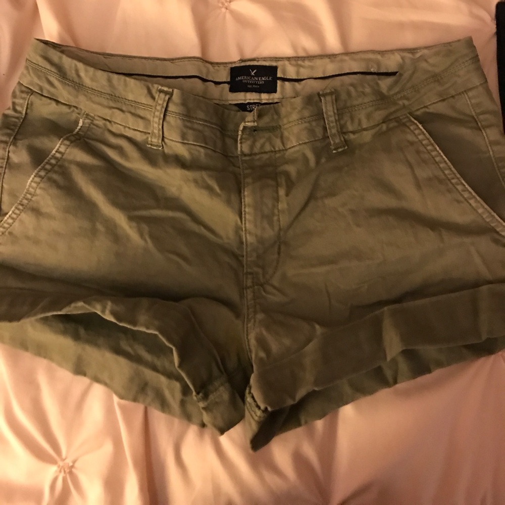 Olive Green American Eagle shorts