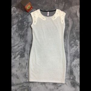 ☠️ Black and White Bodycon Dress