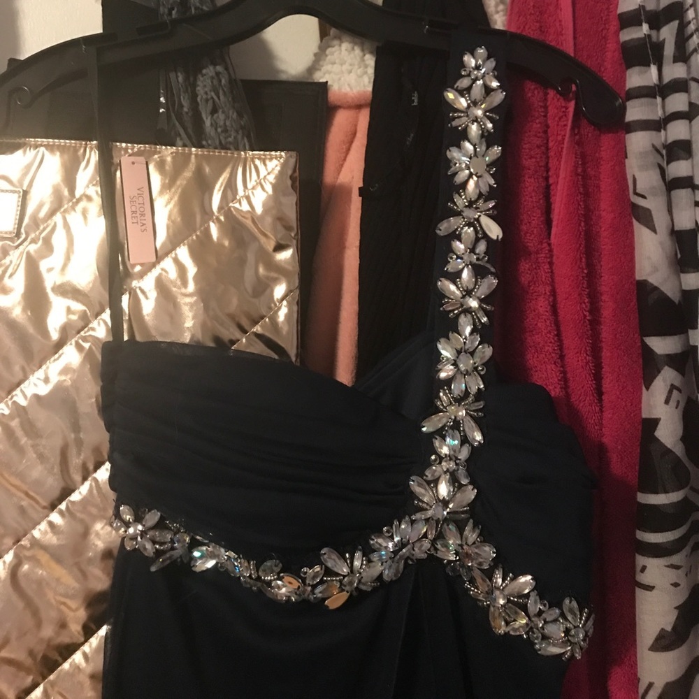 One shoulder prom dress