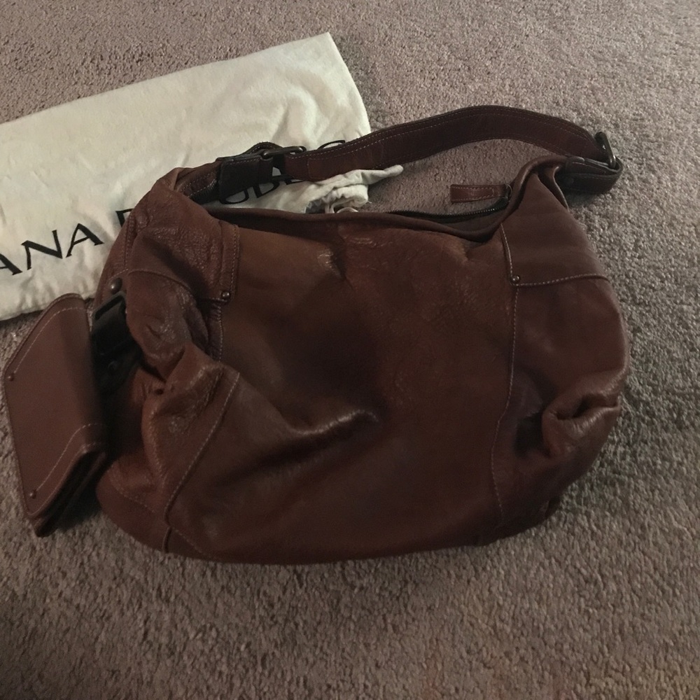 Brown Leather bag and matching wallet
