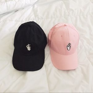 Korean heart hat - Black only